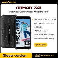 Ulefone Armor X12  Rugged Phone, Android 13 Smartphone, Up to 6GB RAM,  32GB ROM, 4860mAh, 13MP, 5.4