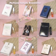 Perfume Sample - Dior Perfume Collection / 11 Fragrances / 2ML Perfume Fragrance