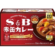 【Direct from Japan】S&B SB Foods Red Can Curry Powder Roux Medium Spicy 152g x 6 pieces