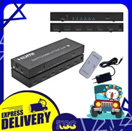 อุปกรณ์แยกขยายสัญญาณภาพ HDMI SWITCH / SPLITTER 2x4 IN 2 OUT 4 รองรับ HDMI V1.4  V2.0 เปิดใบกำกับภาษี