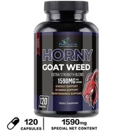 100% Original Products.120 Capsule.Natural Horny Goat Weed Supplement.Contains Maca,Arginine,Ginseng,Tongkat Ali