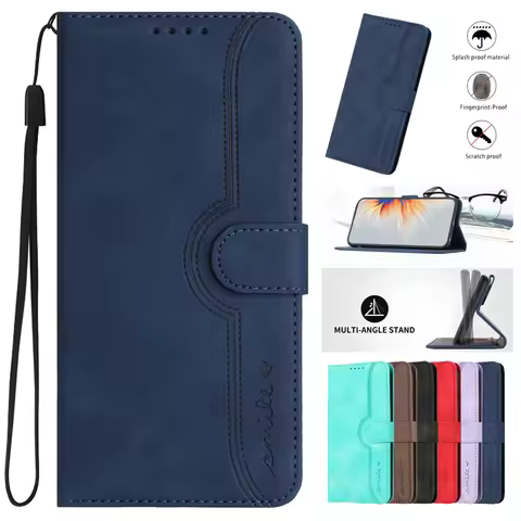 Leather Case on For Etui Motorola Moto G06 Power Case Wallet Flip Book Cover sFor Motorola G06 Moto 