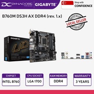 DYNACORE - Gigabyte B760M DS3H AX D4 / DDR4 WIFI LGA1700 socket Intel B760 Wi-Fi 6E Micro ATX B760 M