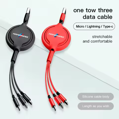 3 In 1 Fast Charging Cable Type C USB Micro Multi Charger Wire For BMW Performance X1 X2 X3 X5 X6 X7