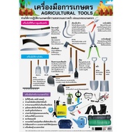 Agricultural Tools Poster EQ-134 Paper