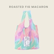 กระเป๋าถือเทรนด์ Wylla Brand Tie Dye Gradient สีฟ้าอมชมพู กระเป๋าถือแบบสะพายไหล่ลายก้างปลาสำหรับผู้ห