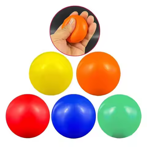 7mm Pu Sponge Solid Ball, Grip Ball, Foam Ball, Stress Relief And Rehabilitation Ball, Smooth Solid 