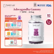 【Official】Teddi Lab by Unichi Ashwagandha Gummies 60s，Magnesium Vitamin D, Improve Sleep Quality，Rel