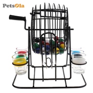 [PETSOLA] New Arrival Drinking Game Lottery Machine Bingo + 6 Pcs Glasses + 48 Pcs Balls