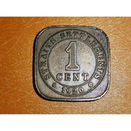 ZS COLLECTION [COIN] 1 Cent Straits Settlements(Malaya)