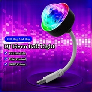 Led Projection Light Dj Stage Lighting Party Auto Rotating Usb Mini Disco Ball Lights Rgb Colorful Car Atmosphere Lamp bestallof