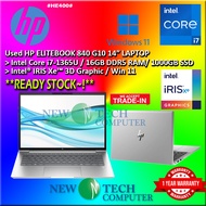 #HE400 Used HP ELITEBOOK 840 G10 Performance Laptop Intel Core i7-1365U 16GB DDR5 512GB SSD Intel IR