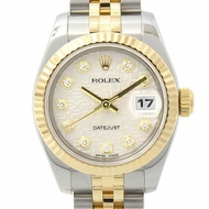 勞力士手錶女款 Datejust 自動機械腕錶 銀色錶盤 ROLEX SS×750YG 179173G