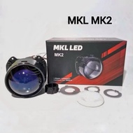 Projector Headlight Biled Billed Bilet Projector 2.5 Inch MKL Brand Mk-2 Super Bright Red Ice BlueDE
