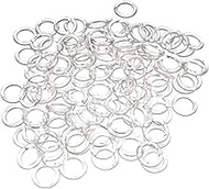 ORFOFE 100pcs curtain roman circle Clear Plastic roman shades ring plastic curtain ring transparent curtain ring window curtain ring Sturdy Curtain Circles white outfit rings curtain rod