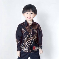 Kemeja Batik Anak Lengan Panjang Usia 1-13 Tahun Kemeja Batik Anak Laki Laki Terbaru Kemeja Batik An