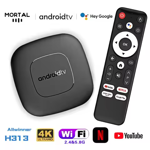 Mortal T1 Smart TV Box Home Theater Android 13 Allwinner H313 Quad Core 5G WIFI 2G16G Bluetooth 5.2 