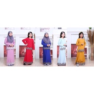 BAJU KURUNG Moden SOFEA  LACE kanak kanak sedondon