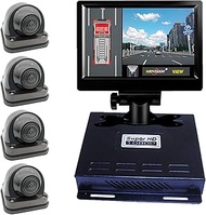 1080P FHD 360 Degree Bird View Surround Panoramic View Car Vihicle DVR Camera System Kit for Fire En