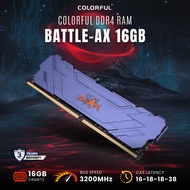 COLORFUL RAM หน่วยความจำ คอม สำหรับ PC Battle-AX DDR4 BUS 3200 - CL18 ขนาด 1x16GB รับประกัน 3 ปี โดย IPASON