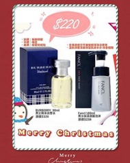 Burberry 香水30ml +
Fancl 潔面180ml