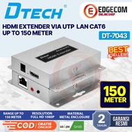DTECH HDMI Super Extender Over Via Cat6 TCP/IP Ethernet Up to 150 Meters 1080p with IR 150M LAN RJ45