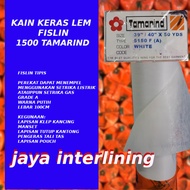 Kain Keras Lem Vislin Pislin Interlining 1500F tamarind Meteran