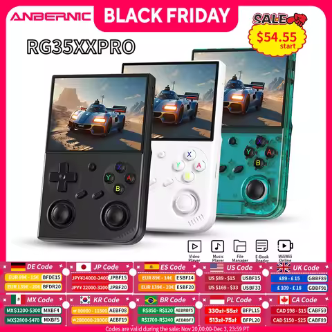 Anbernic RG 35XXPRO Handheld Game Console 3.5" IPS 640*480 Screen Linux 64-bit 3200mAh RG35XX Pro WI