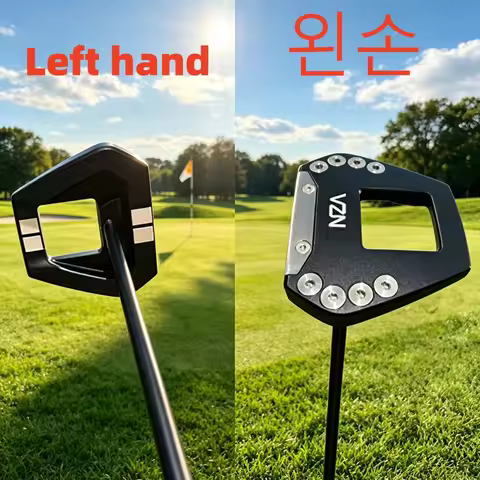 Left Hand VZN Golf Putter Assembly ACCRA Graphite Shaft or Black Steel Shaft With Head Cover Length 