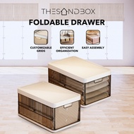 Foldable Drawer 22x30x47cm 9 Grid And Without Grid Household Clothes Storage Box Drawer Type Layered