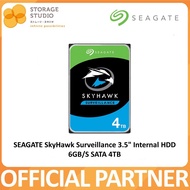 SEAGATE Skyhawk 6GB/S SATA 3.5" HDD. 4TB. Singapore Local Warranty 3 Years. **SEAGATE OFFICIAL PARTNER**