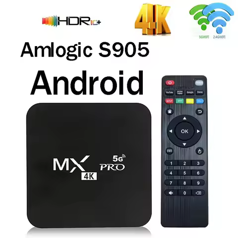 Smart TV BOX MX Pro Android 4G/5G Dual Band WiFi 3D Media Player 4K Set Top Box Smart Tv Box Global 