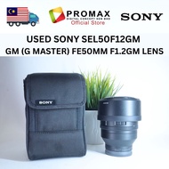 USED SONY SEL50F12GM GM (G MASTER) FE50MM F1.2GM LENS