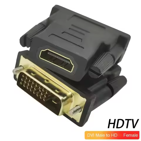 DVI 24+1 to HDMI Adapter Bi-Directional HDMI to DVI Cable Adapter Coupler DVI to HDTV Cable Converte
