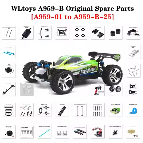 WLtoys 1:18 RC Car Spare Parts For A959-B High-Speed Car Original Accessories A959-01 to A959-B-25