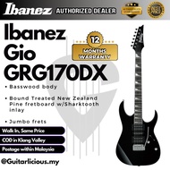 Ibanez GIO GRG170DX Electric Guitar with HSH Pick up - Black Flat ( GRG170DX-BKF / GRG 170DX / GRG-1