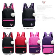 Malaysia seller Beauty Cat Beg Sekolah Galas Belakang Perempuan Scholl Bag Travel Outdoor Lady Backp