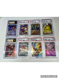 [換psa10 比卡超] sv3 127/108 sr 黒炎支配者 普隆隆姆  sv1a 097/073 sar 骨紋巨聲鱷 s12a 219/172 sar 捷拉奧拉 s11a 069/068 ch
