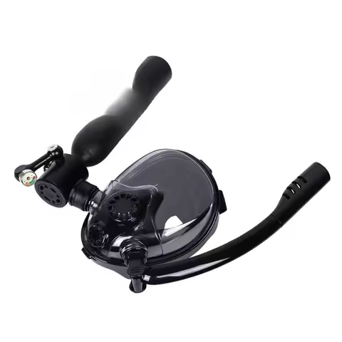 Portable diving mask, full oxygen tank, underwater tank equipment, floating diving lungs, small brea