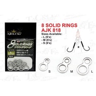 AJIKING 8 Solid rings Fishing Solid Rings