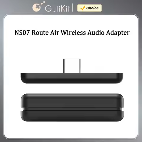 GuliKit NS07 Route Air Wireless Audio Adapter Converter Type-C Transmitter for Nintendo Switch, Swit