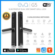 [NEW] Eva G5 WiFi Dual Side Smart Grill Door Lock with Doorbell No Gateway Required works with Tuya 