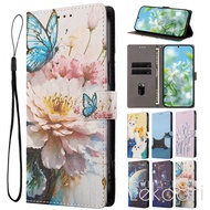 Leather Flip Case for Samsung Galaxy S26 S25 Edge S24 FE Plus Ultra M36 M06 M16 F16 F06 5G Printed W