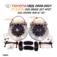 TOYOTA VIOS 2008-2021 AP RACING FRONT CALIPER DISC BRAKE CALIPER SET 4POT DISC 300MM (RIM 16“ UP) YA