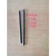 HONDA C100 C102 C105 C110 2ND HAND USED EXHAUST & INTAKE PUSH ROD SET ORIGINAL FROM MOTOR
