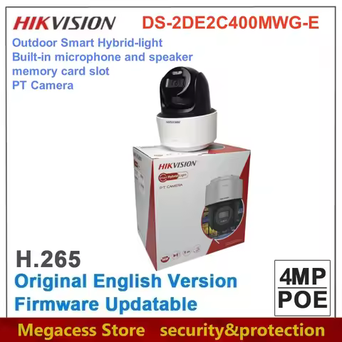 New Arrival Original Hikvision DS-2DE2C400MWG-E 4MP Fixed Outdoor Smart Hybrid-light PT Network IP S
