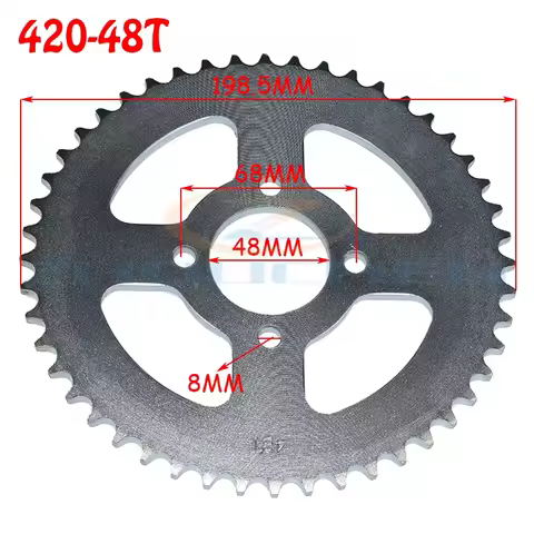 420 48T 48MM motorcycle chain sprocket rear rear sprocket gear suitable for 420 chain 110cc 125cc 14