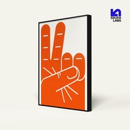 Peace Hand Pop Art 40x60 cm Frame & MDF Poster | 30x40 cm | 20x30 cm