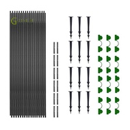 18Pcs Garden Hoops for Netting Tunnel, Garden Hoops Greenhouse Frame Flexible Tunnel Arch Crop Prote