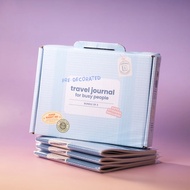 Travel Journal | pre-decorated junk journal diary holiday vacation notebook a6 waterproof